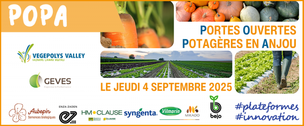 Affiche des journées Portes Ouvertes Potagères en Anjou
